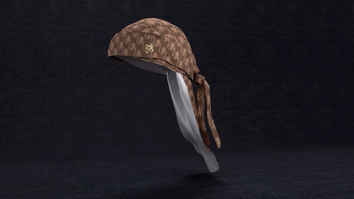 Monogram Durag-Inspired Head Scarf